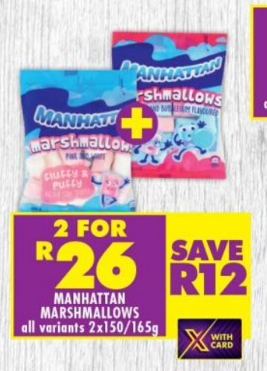 Manhattan Marshmallows offer at Shoprite