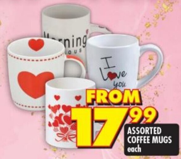 Assorted Coffee Mugs each offer at Shoprite