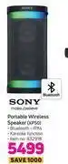 Game Sony portable wireless speaker xp50 offer