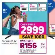 Game Telefunken 39" hd led tv offer