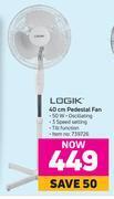 Game Logik 40cm pedestal fan offer