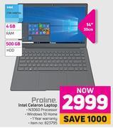 Game Proline 14" (35cm) intel celeron laptop offer