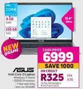 Game Asus 15.6" (39cm) intel core i3 laptop offer