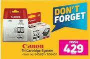 Game Canon tri cartridge system-each offer