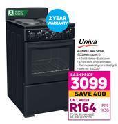 Game Univa 4 plate cable stove 500mm (u405-1) offer
