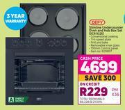 Game Defy slimline undercounter oven & hob box set dcb 822e offer