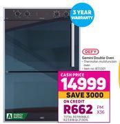Game Defy gemini double oven offer