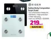 Game Eiger galileo body composition smart scale-each offer