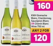 Game Kwv grenache blanc, chardonnay, sauvignon blanc or chenin blanc wine-for any 2 x 750ml offer