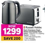 Game Russell hobbs dark stainless steel kettle & toaster pack offer