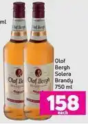 Game Olof bergh solera brandy-750ml each offer