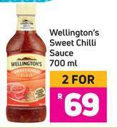 Game Wellington's sweet chilli sauce-for 2 x 700ml offer