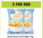 Game Great value corn flakes-for 2 x 1kg offer