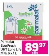 Game Parmalat ever fresh uht long life milk-6 x 1ltr offer