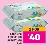 Game Little one fragranced baby wipes-for 2 x 80's pack offer