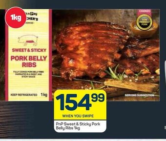 Pick n Pay PnP Sweet & Sticky Pork Belly Ribs 1kg offer