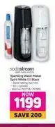 Sodastream sparkling water maker spirit white or black-each