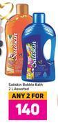 Game Satiskin bubble bath assorted-for 2 x 2l offer