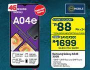 Pick n Pay Samsung galaxy a04e 32gb 4g offer