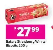 Game Bakers strawberry whirls biscuits-200g offer