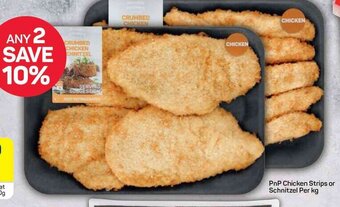 Pick n Pay PnP Chicken Strips or Schnitzel Per kg offer