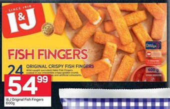 Pick n Pay I&J Original Fish Fingers 600g offer