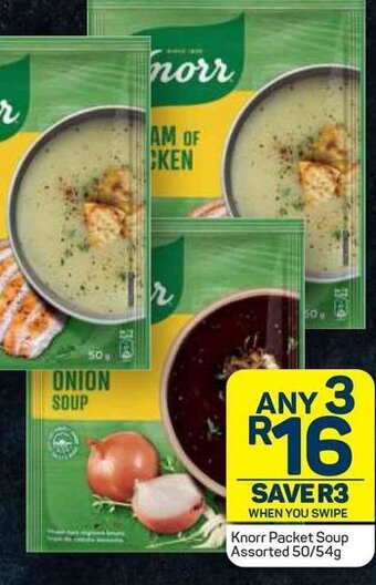 Pick n Pay Knorr Packet Soup Assorted 50/54g offer