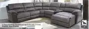 House & Home 6 piece montreal recliner lounge suite with console offer