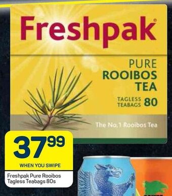 Pick n Pay Freshpak Pure Rooibos Tagless Teabags 80s offer