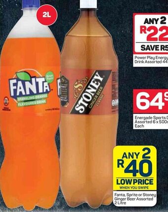 Pick n Pay Fanta, Sprite or Stoney Ginger Beer Assorted 2 Litre offer