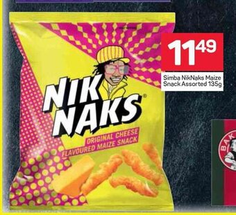 Pick n Pay Simba NikNaks Maize Snack Assorted 135g offer