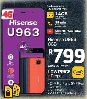 Pick n Pay Hisense U963 8GB offer