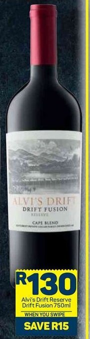 Pick n Pay Alvi's Drift Reserve Drift Fusion 750ml offer