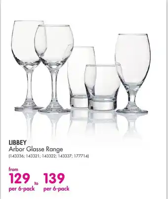 Makro Libbey Arbor Glasse Range offer