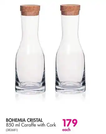Bohemia Cristal 850ml Caraffe with Cork