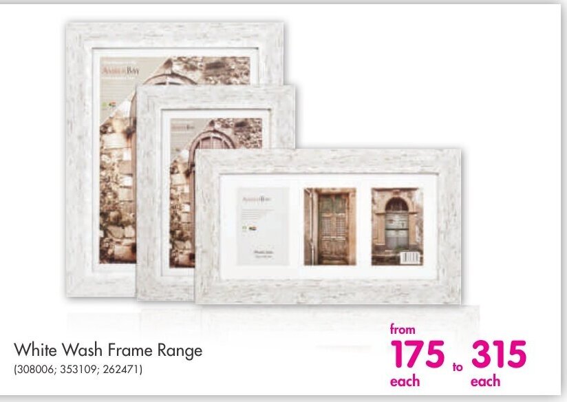 White Wash Frame Range offer at Makro