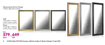 Renaissance Mirror Range