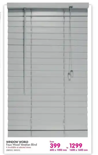 Makro Window World Faux Wood Venetian Blind offer