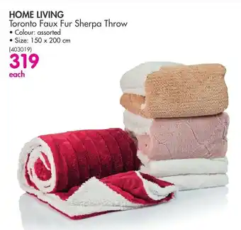 Makro Home Living Toronto Faux Fur Sherpa Throw offer