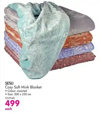 Makro Selsi Cosy Soft Mink Blanket offer