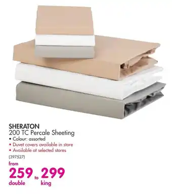 Sheraton 200TC Percale Sheeting