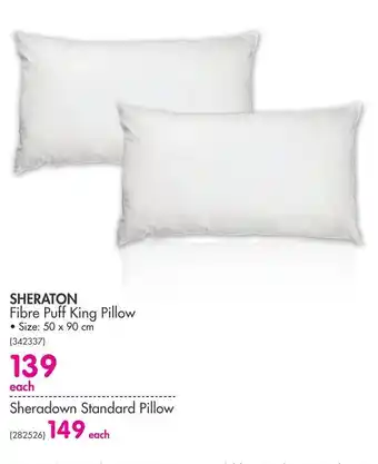 Makro Sheraton Fibre Puff King Pillow offer