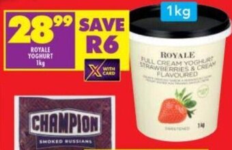 Shoprite Royale Yoghurt 1kg offer