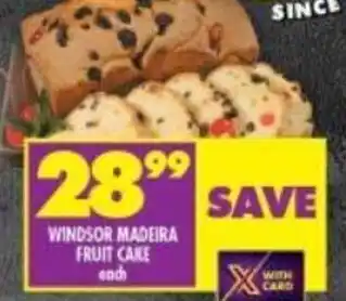 Shoprite Windsor Madeira Fruit Cake each offer