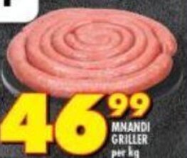 Shoprite Mnandi Griller per kg offer