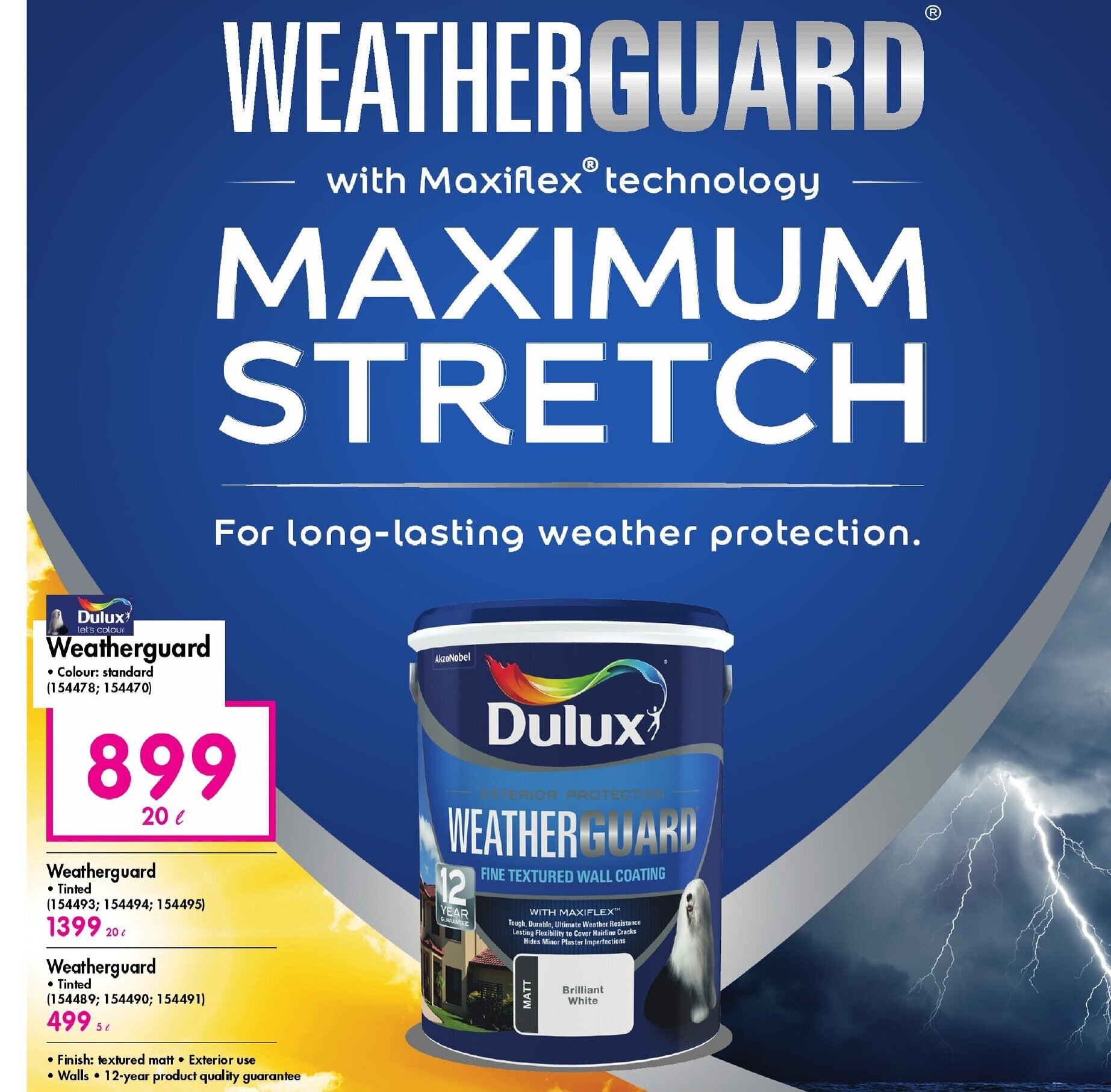 Weatherguard Dulux offer at Makro