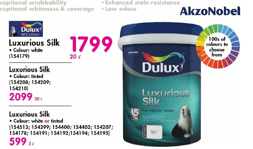 Luxurious Silk Dulux offer at Makro
