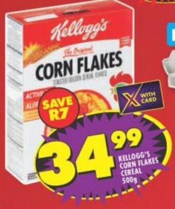 Shoprite Kellogg's Corn Flakes Cereal 500g offer