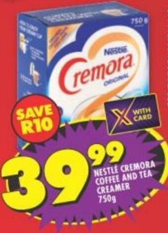 Shoprite Nestle Cremora Coffee and Tea Creamer 750g offer