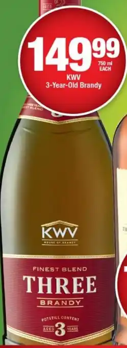 OK Liquor KWV 3-Year-Old Brandy offer